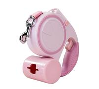 Retractable Dogs Walking Leash With Led Light Poop Bag Holder Strong Tape Button Locks & Release For Small Long Retractable Leash With Poop Bag Holder Dispenser And Led Light Flashlight For Small