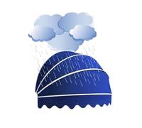 Retractable Dome Awning for Doors & Windows Waterproof Canvas Canopy Foldable Frame Ideal for Residential & Commercial Use 65cm Diameter (25.59in)
