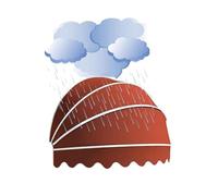 Retractable Dome Awning for Doors & WindowsWaterproof Canvas Canopy with Foldable Frame Ideal for Residential & Commercial Use Diameter 95cm/37.4in
