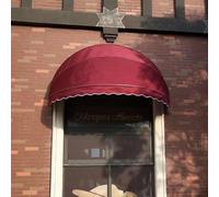 Retractable Dome Awning for Window and Door Protection from Rain and Sun