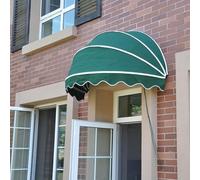 Retractable Dome Awning for Window and Door Protection from Rain and Sun