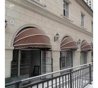 Retractable Dome Awning for Window and Door Protection from Rain and Sun