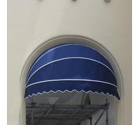 Retractable Dome Awning for Window and Door Protection from Rain and Sun