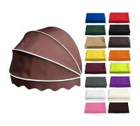 Retractable Dome Canopy for Patio & Doors Foldable Outdoor Curved Design Cover (Black 80 cm) - Ultimate UV Protect