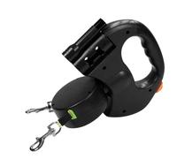 Retractable Double Dog - Sturdy Pet Leashes, Retractable Double Dog with LED Light | Korea 360 Degree Rotating for Camping, Walking, Hiking, Running