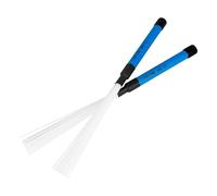 Retractable Drum Stick Brushes, Blue Nylon Drum Brush ABS Handle 2 Pcs