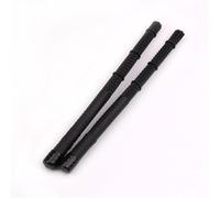 Retractable Drum Stick Brushes, Drum Brushes Tambourine Sticks Black White 38.5x2.2cm(Noir)