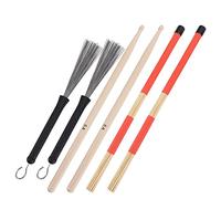 Retractable Drum Stick Brushes, Drum Sticks Set Jazz Drum Sticks Set for Rock Bands for Drummers
