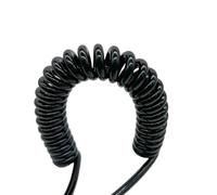 Retractable Elastic 3 core Stretchable 4 Meters Spring Spiral Cable 0.75mm to 2.5mm Square for Versatile Use Telescopic Coil(13AWG)