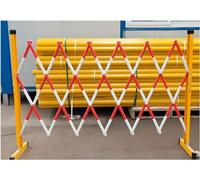 Retractable Expanble 1.2m Metal BarricadePortable Traffic Control Barrier with Casters for Easy Assembly & Quick SetupIdeal for Events & Safety Management