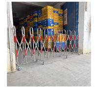 Retractable Expandable Barrier with 360° Swivel Wheels - Portable Folding Safety Barrier for Traffic Control, Events, and Crowd Management