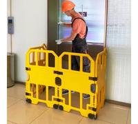 Retractable Expandable Crowd Control Barrier, High Visibility Safety Partition for Engineering Repairs and Event Management, Durable and Easy Setup