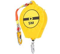 Retractable Fall Arrest Device 3-20m, Green/Yellow Portable Retractable Lifeline, Profession Retractable Fall Arrest Device Aerial Work Safety, Maximum Load: 150kg (Color : B, Size : 5m)