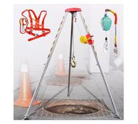 Retractable Fall Arrest Kit, Tripod Rescue Equipment for Confined Spaces, Emergency Hoisting Device with Winch, Safety Gear for Rescue and Recovery Operations