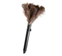 Retractable Feather Duster-Genuine Ostrich Feathers,Anti-Static,Reusable Eco-Friendly Handheld Cleaning for Keyboard,Home,Car,Office(10 to 15 Inches) 1 Pack