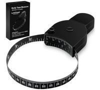 Retractable Fibreglass Body Measuring Tape, 150 cm/60 in, Locking Slot