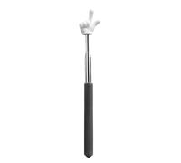 Retractable Finger Pointer Stick Blue Reading Pointer for Teachers and Kids Extendable Classroom Teaching Aid Durable Steel Telescopic Guide Stick for Books and Presentations (black and white)