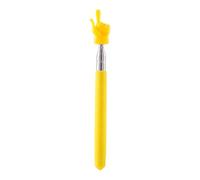 Retractable Finger Pointer Stick Blue Reading Pointer for Teachers and Kids Extendable Classroom Teaching Aid Durable Steel Telescopic Guide Stick for Books and Presentations (yellow)