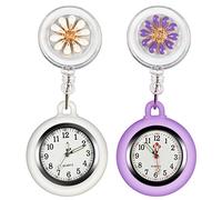Retractable Fob Watch, Clip-on Hanging Nurses Watch, Glow in Dark Design