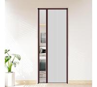 Retractable Folding Accordion Door No-Drill Interior Room Divider 20''-60'' Honeycomb Design for Bathroom & Bedroom Privacy (White 32x80in/81x203cm)