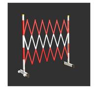 Retractable Folding Barrier, Glass Fiber Reinforced Plastic Insulation Mobile Telescopic Fence Folding Barricade,Yellow-120x500cm,Red-120x500cm(Red,120x400cm)