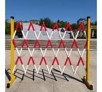 Retractable Folding Barrier System - Traffic Control for Safe Passage Prevention - Easy Assembly, Durable, 1.2m x 2.5m, Ideal for Events and Safety Management