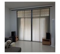 Retractable Folding Door Partition for Balcony, Living, and Laundry Room Dividers, No Drilling Required, Easy Installation Accordion Interior Gate