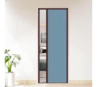 Retractable Folding Honeycomb Accordion Door No-Drill Interior Room Divider for Bathroom & Bedroom 20''-60'' (Blue 34x80in) - Privacy Gate Solution