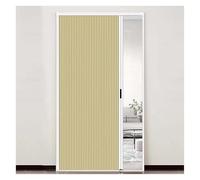 Retractable Folding Interior Door No Drilling Aluminum & Cellulose Waterproof HeatIlating Ideal for Bedroom Bathroom Kitchen Office (Yellow 95 x 200 cm / 37 x 79 inches)