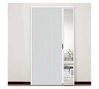 Retractable Folding Interior Door No Drilling Waterproof & HeatIlating Aluminum & Cellulose Ideal for Bedroom Bathroom Kitchen Office (Milk 80x200 cm / 31x79 inches)