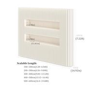 Retractable Folding Room Dividers with Shelves - Freestanding s & Partitions for Home, Office & Studio (2x2.2m / 6.56x7.22ft) - Versatile Room Separator