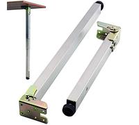 Retractable Folding Table Legs 30in Metal Support Brackets DIY Hardware Accessories with Square Fur Feet for Versatile Home and Outdoor Use