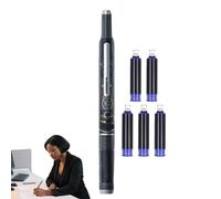 Retractable Fountain Pen: 18cm ABS Writing Tool With 5 Ink Cartridges, Retractable Fountain Pen, Drawing, Journal, Marking | Professional Art Stationery For