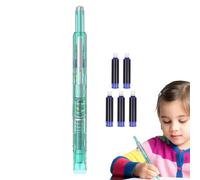 Retractable Fountain Pen, 6.1 Inch Press Fountain Pen, Retractable Press Pens, Fine 0.38 mm Nib with Smooth Ink Flow for , Journal, Sketching School or Everyday Writing Task