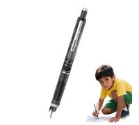 Retractable Fountain Pen - ABS Material Construction, Fine Nib, Refillable Ink Mechanism, Portable Design Panel | For School, College, Note Taking, Write