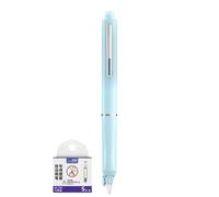 Retractable Fountain Pen - Fine Writing Tool, Smooth Writing Instrument, 0.38mm Precision Nib Tip, Refillable Ink Cartridge System, Fine Device | Sketching Drawing Journaling School Home Use