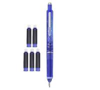 Retractable Fountain Pen - PP Writing Pens - 0.38mm Fountain Pen | Smooth Medium Nib With Clear Barrel And 5 Refillable Ink Cartridges For School Office Journaling Sketching And Everyday Writi