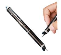 Retractable Fountain Pen Smooth Writing No Leaking Erasable Blue Click Fountain Pen with 5 Refillable Ink Cartridges Practical Gifts for School Office Home.