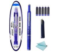 Retractable Fountain Pen Writing - Writing Ink Fountain Pens, Stationary Supplies With Soft Tip | Text Highlighting, Diary, Doodles And Sketches
