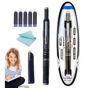 Retractable Fountain Pens for Writing - Fine Point Pen Set | Non-slip Grip Sketching School Supplies, Calligraphy Tool for Journaling