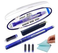 Retractable Fountain Pens for Writing,Refillable Ink Writing Pens - Smooth Nib No Leaking Calligraphy Tool for Sketching Graffiti Lettering Text Highlighting Doodling Journaling