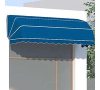 Retractable French Curved Awning, Waterproof Rain & Snow Protection, Outdoor Door & Window Canopy, Foldable Sunshade for Café, Restaurant & Street Business