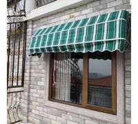 Retractable French Curved Door Canopy - Waterproof Polyester Awning for Home, Patio, Balcony & Cafe - Foldable Rain Shelter for Front Doors & Outdoor Spaces
