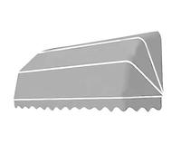 Retractable French Curved Patio Awning - Foldable Canopy for Balcony & Yard, DIY Polyester Awning Perfect for Veranda & Outdoor Spaces