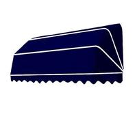 Retractable French Curved Patio Awning - Foldable Canopy for Balcony & Yard, DIY Polyester Awning Perfect for Veranda & Outdoor Spaces