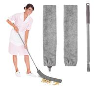 Retractable Gap Dust Cleaner, Flexible Telescopic Dust Brush, Multifunction Retractable Microfiber Dust Brush Gap Mop for Home Bedroom Kitchen Bathroom(Grey)