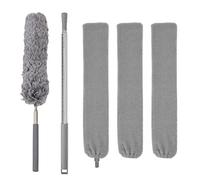 Retractable Gap Dust Cleaning Artifact or Brush with 2 Cloth Cover, Microfiber Hand Duster, Washable Telescopic Dust Collector for Household Bed Sofa Furniture Gap, Clean Fur Hair, Wet and Dry(4PCS)