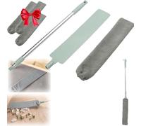 Retractable Gap Dust Cleaning Artifact With 3 Microfiber Dusting Cloths,Extendable Duster Cleaning Tool,Reusable Washable Dusting Wand For Home,Ceiling,Blinds,Furniture (1PCS)