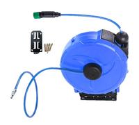 Retractable Garden Hose Reel, 12 Metres Flexible and Sturdy Expandable Hose Holder - Automatic Garden Reel, for Outdoor Garage Home Workshop and Gardening