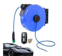 Retractable Garden Hose Reel,12m Flexible and Sturdy Storage Holder | Water Hose Holder | For Washing Machine Outdoor Duck Garage Home Workshop